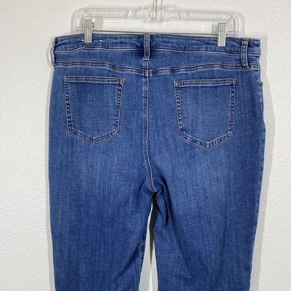 Chioc's So Slimming Girlfriend Slim Leg Ankle Jeans Size 14R / 2.5R Embroidered - Picture 8 of 13